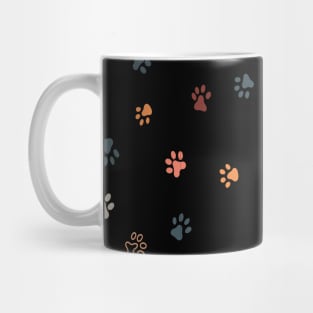 Paw Print Pattern Dog Lover Mug